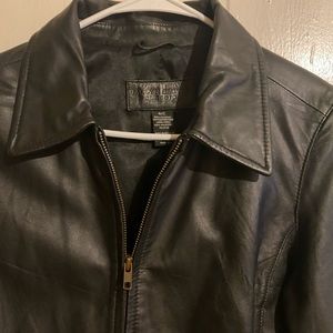 Jaclyn Smith Classic Leather Jacket